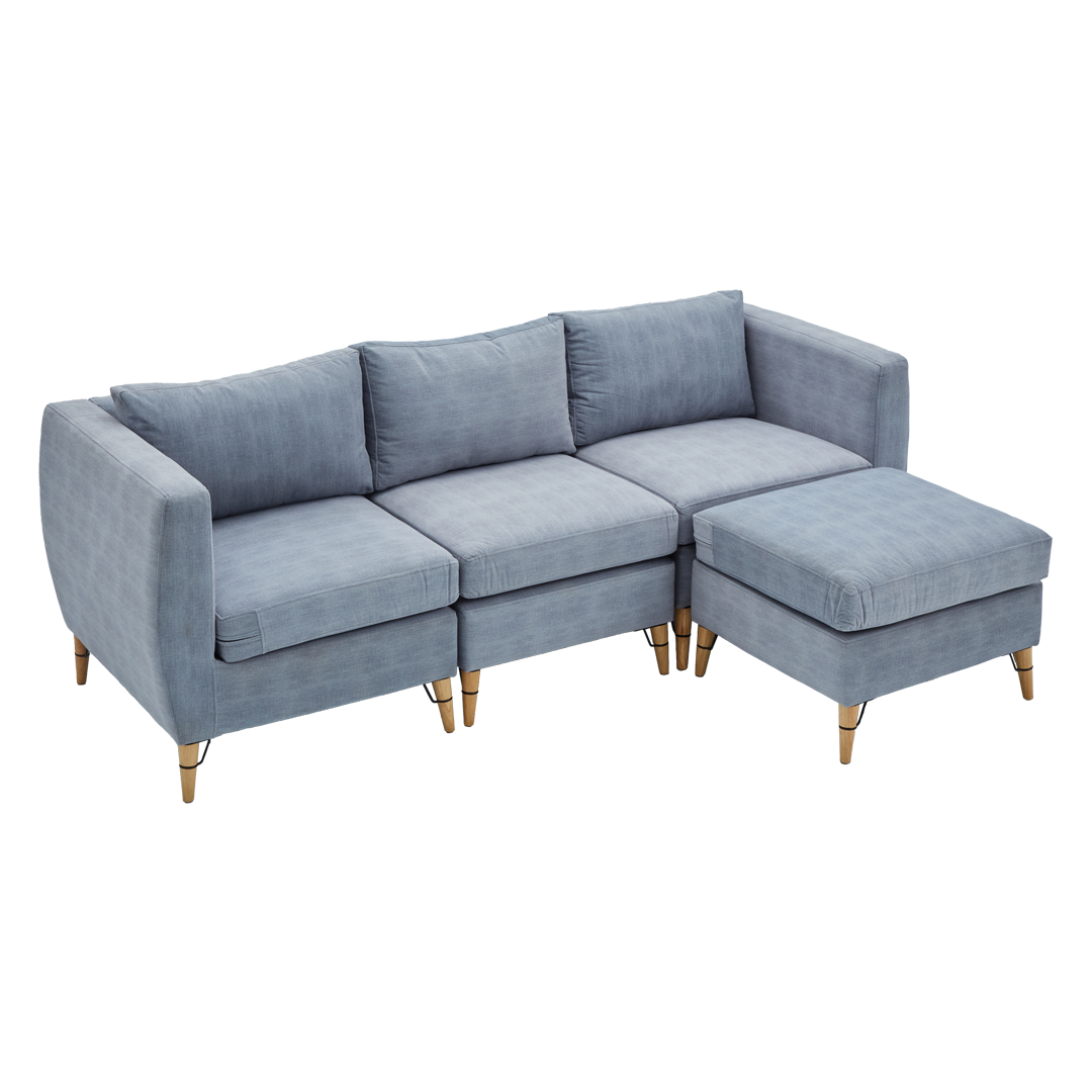 Deepo BLAYNE L Shape Fabric Sofa