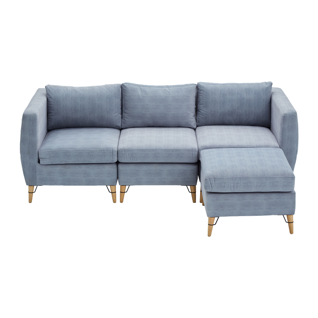 Deepo BLAYNE L Shape Fabric Sofa